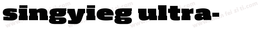 singyieg ultra字体转换